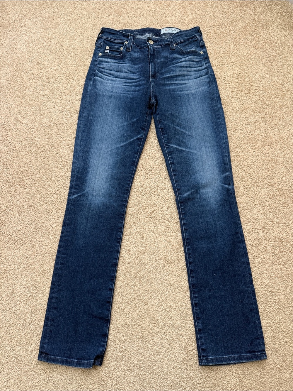 Adriano Goldschmied Mari High Rise Straight Leg Dark Wash Jeans Size 27R